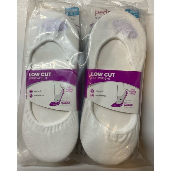 Peds Accessories - NIP Lot 12 Pairs Peds‎ Low Cut Lightweight No Show Liner Socks Multi Color 8-12